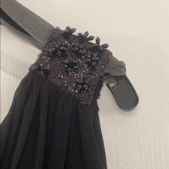 5/48 NWT one shoulder black dress - Picture 2 of 6